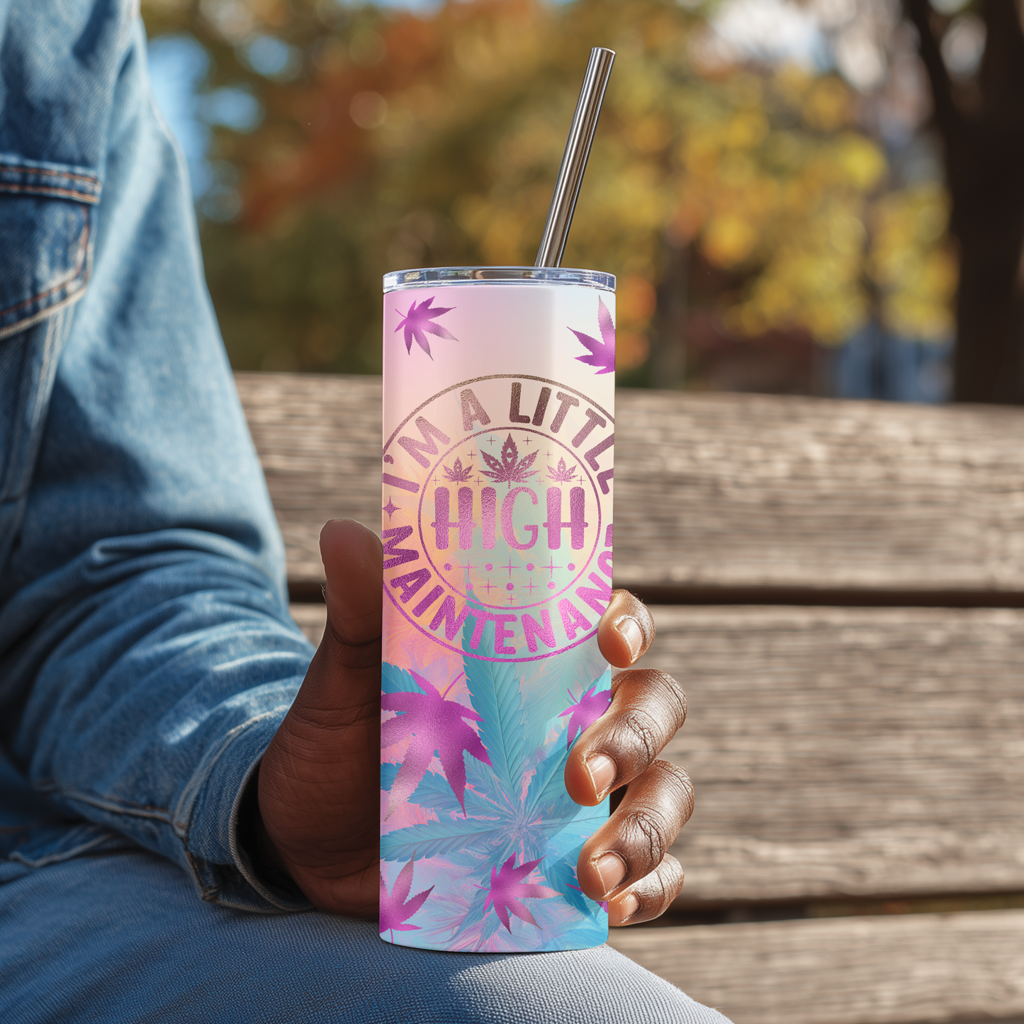 Little High Maintenance Skinny Tumbler