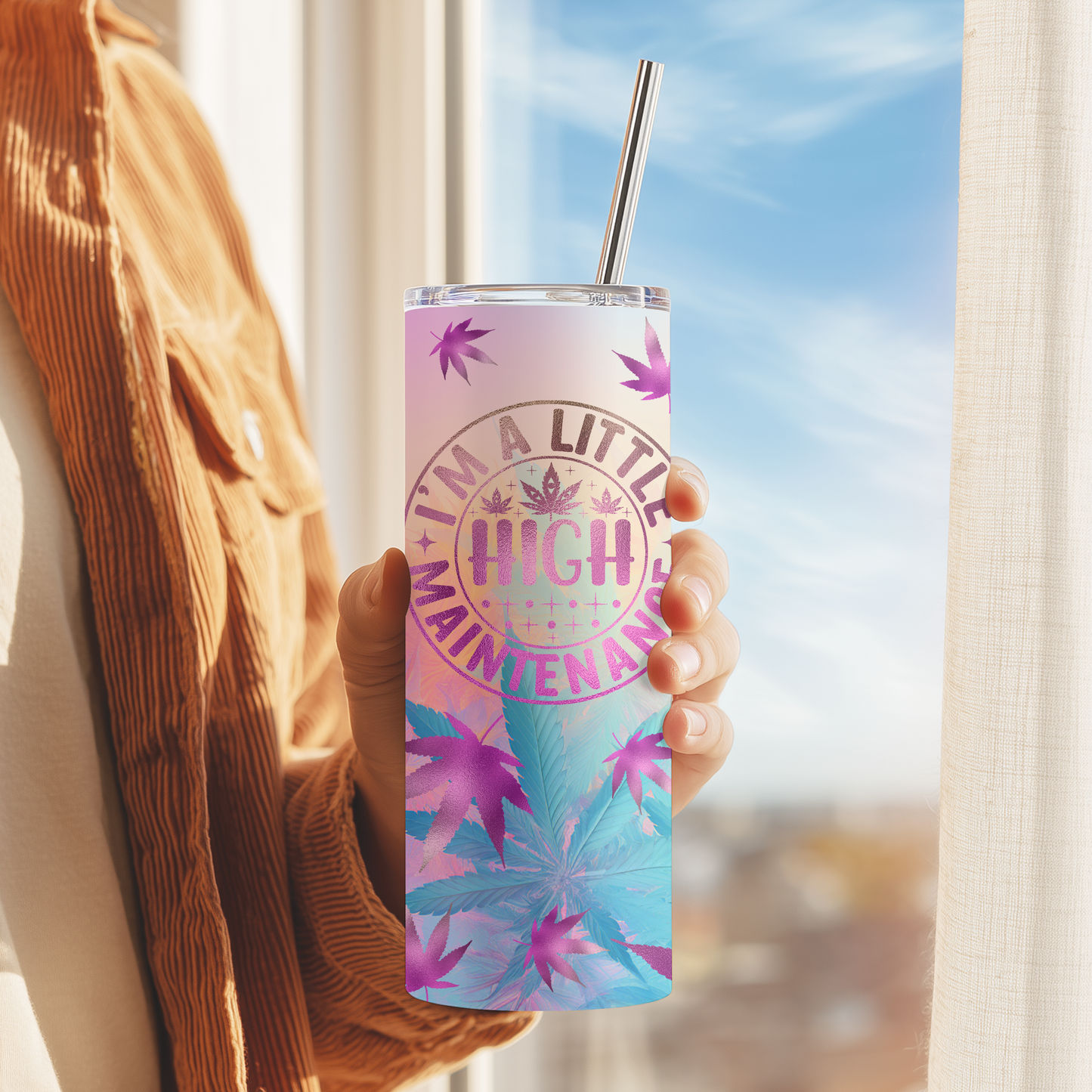 Little High Maintenance Skinny Tumbler