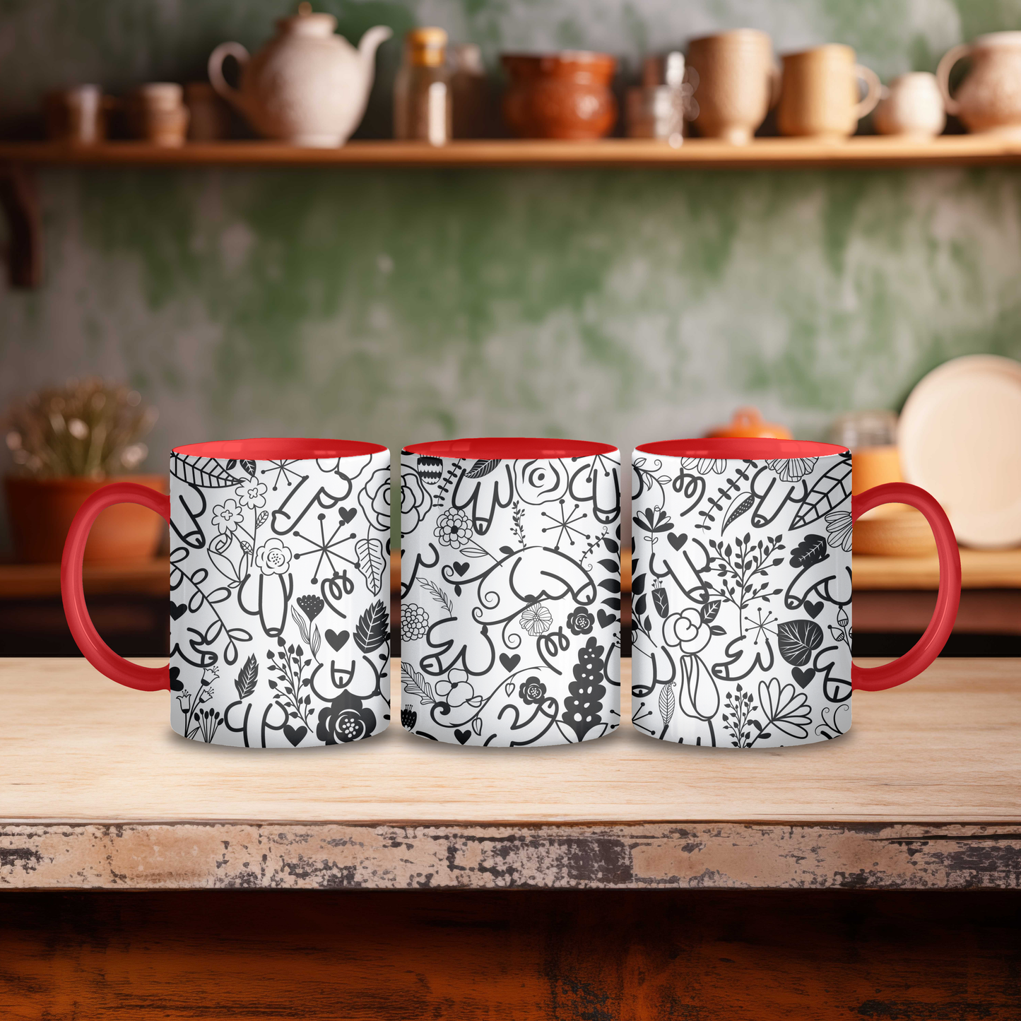 Willy & Flowers Mug