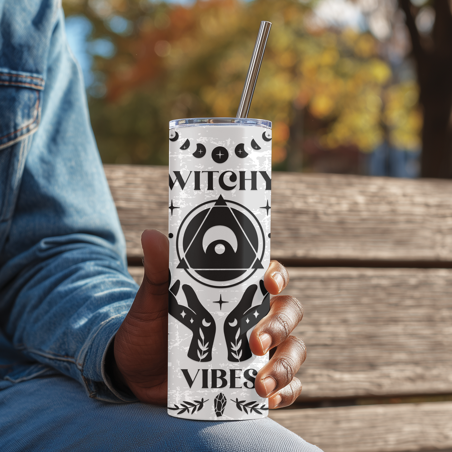 Witchy Vibes Skinny Tumbler