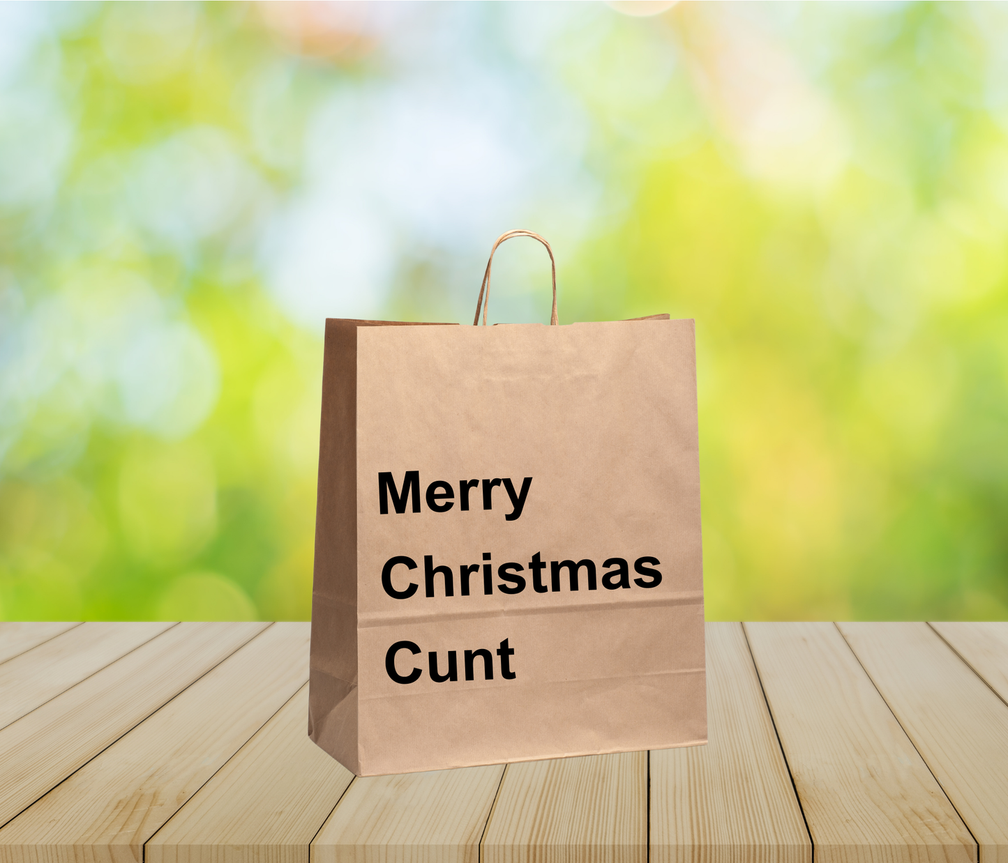 Funny Gift Bag – “Merry Christmas Cunt”