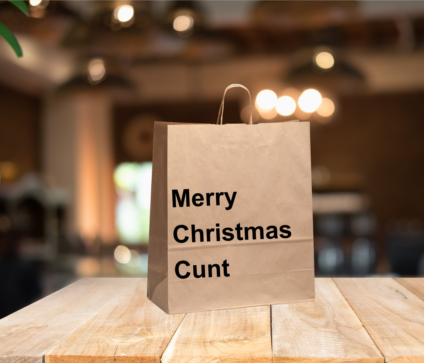 Funny Gift Bag – “Merry Christmas Cunt”