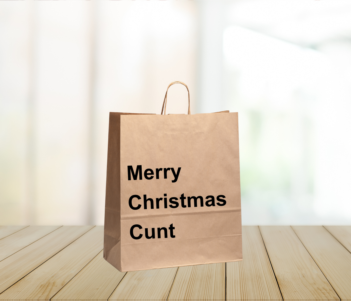 Funny Gift Bag – “Merry Christmas Cunt”