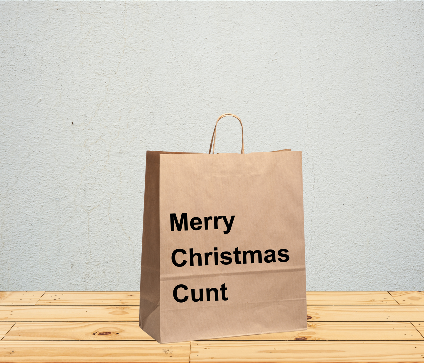 Funny Gift Bag – “Merry Christmas Cunt”