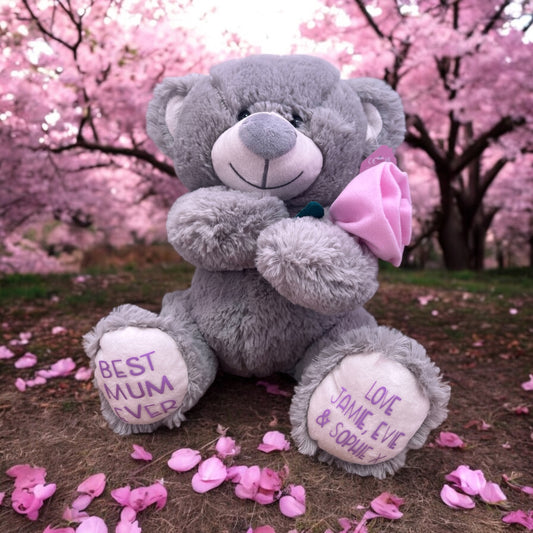 Personalised 'Best Mum Ever' Mother's Day Teddy Bear,