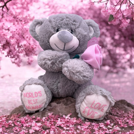 Personalised 'World's Best Mummy' Mother's Day Teddy Bear,
