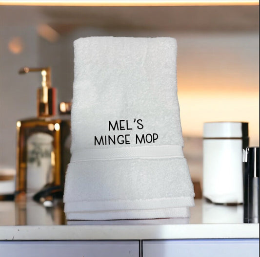 Funny Minge Mop Towel or Flannel