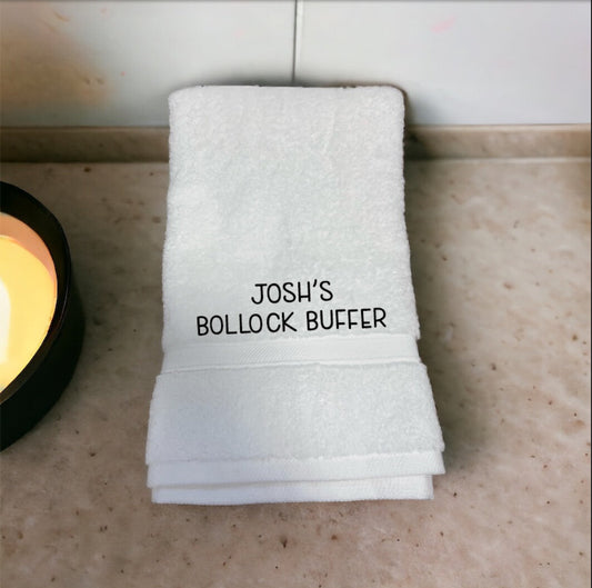 Funny Bollock Buffer Towel or Flannel