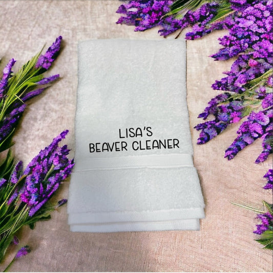 Funny Beaver Cleaner Towel or Flannel