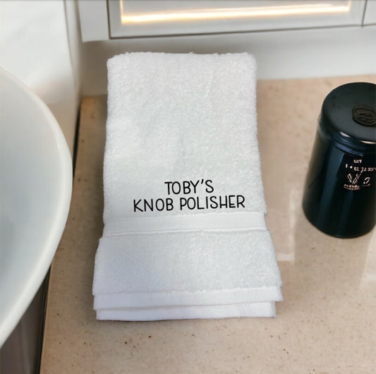 Funny Knob Polisher Towel or Flannel