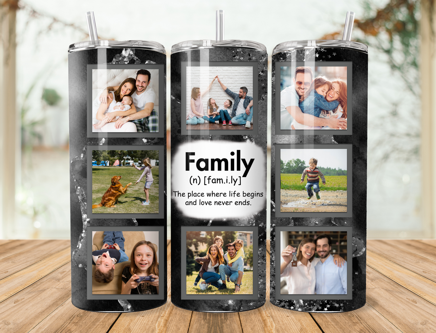 Family Photo Tumbler