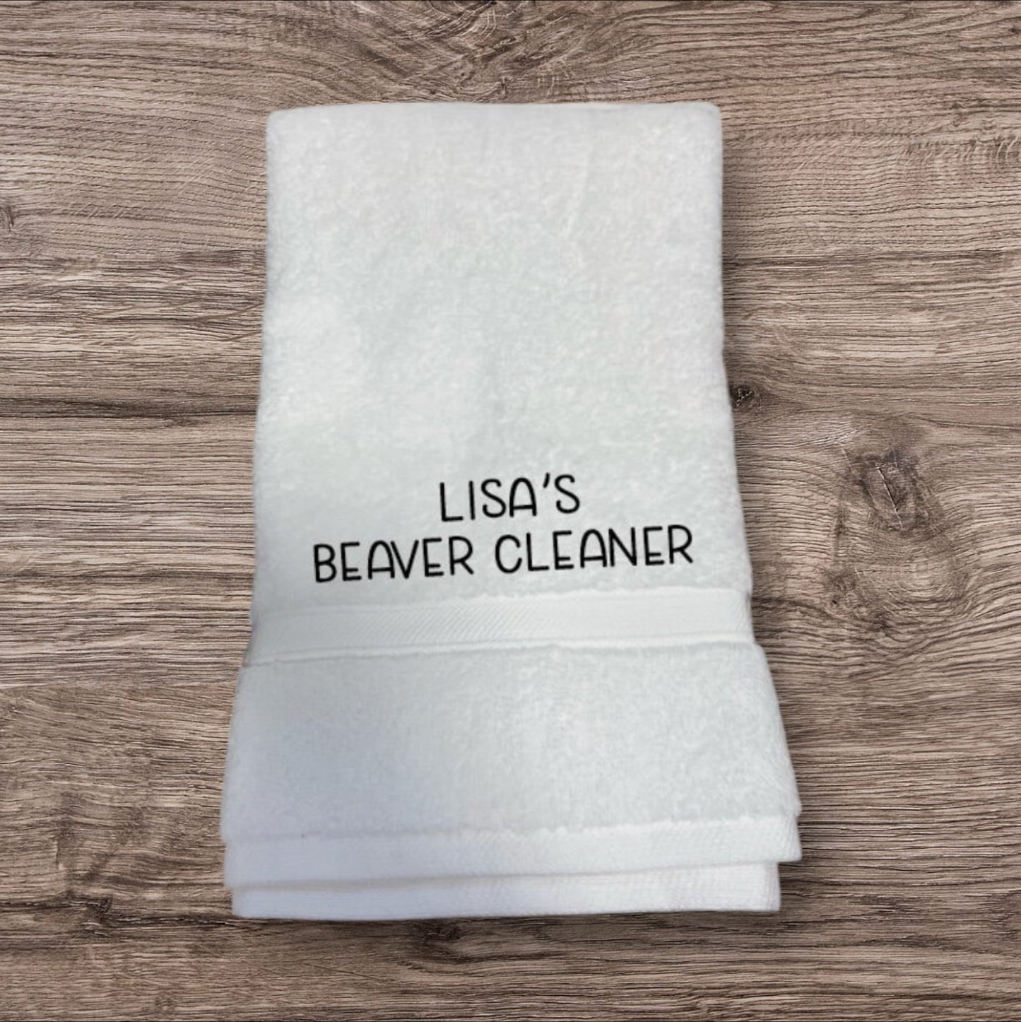 Funny Beaver Cleaner Towel or Flannel