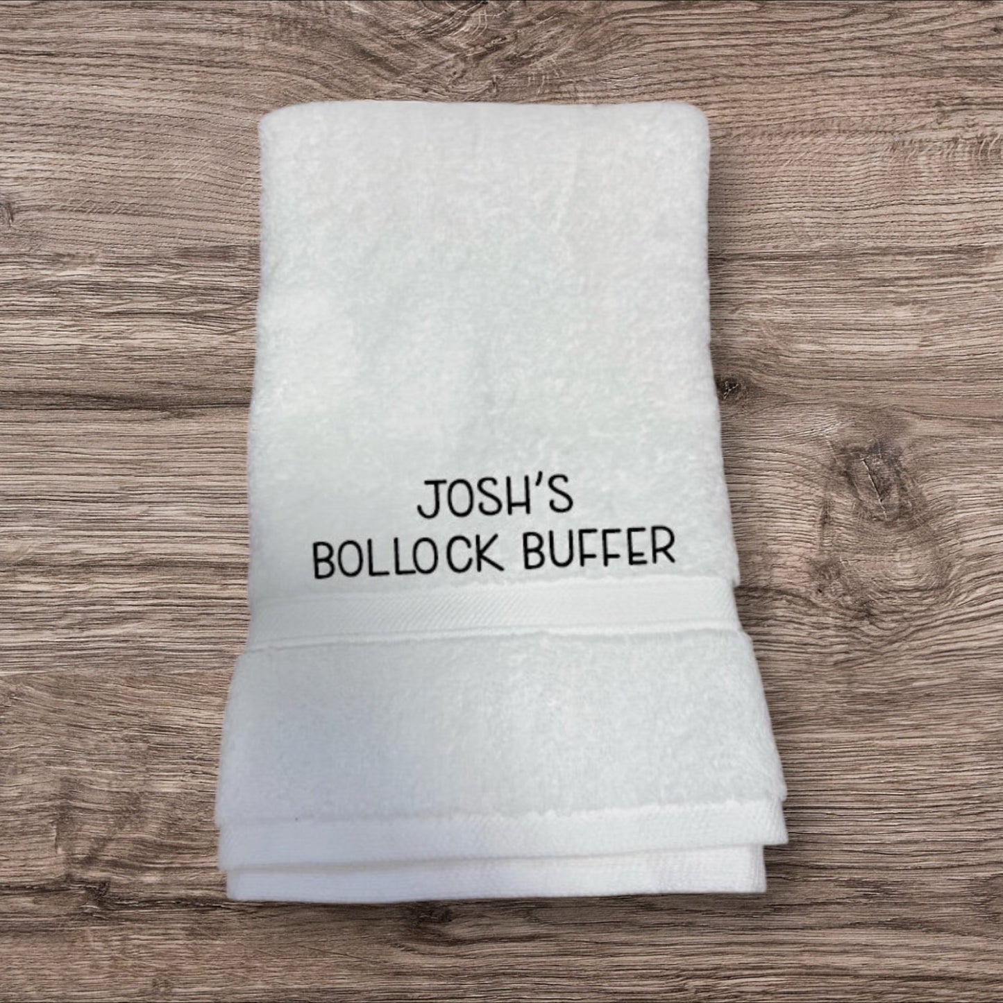Funny Bollock Buffer Towel or Flannel