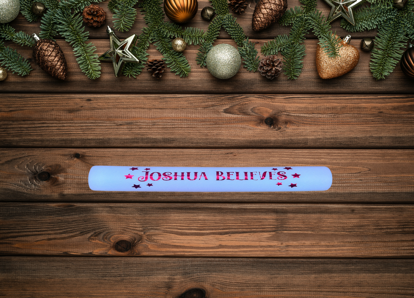 Personalised Believes Glow Stick – Reusable Foam Light Up Wand with Name