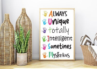 Autism Print Wall Art