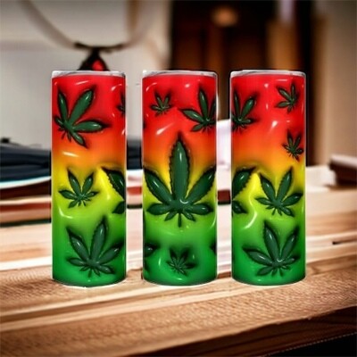 Marijuana Inflated Skinny Tumbler