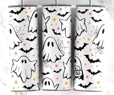 Cute Ghost Skinny Tumbler