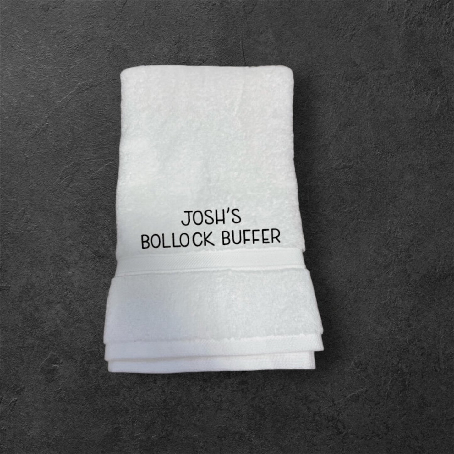 Funny Bollock Buffer Towel or Flannel