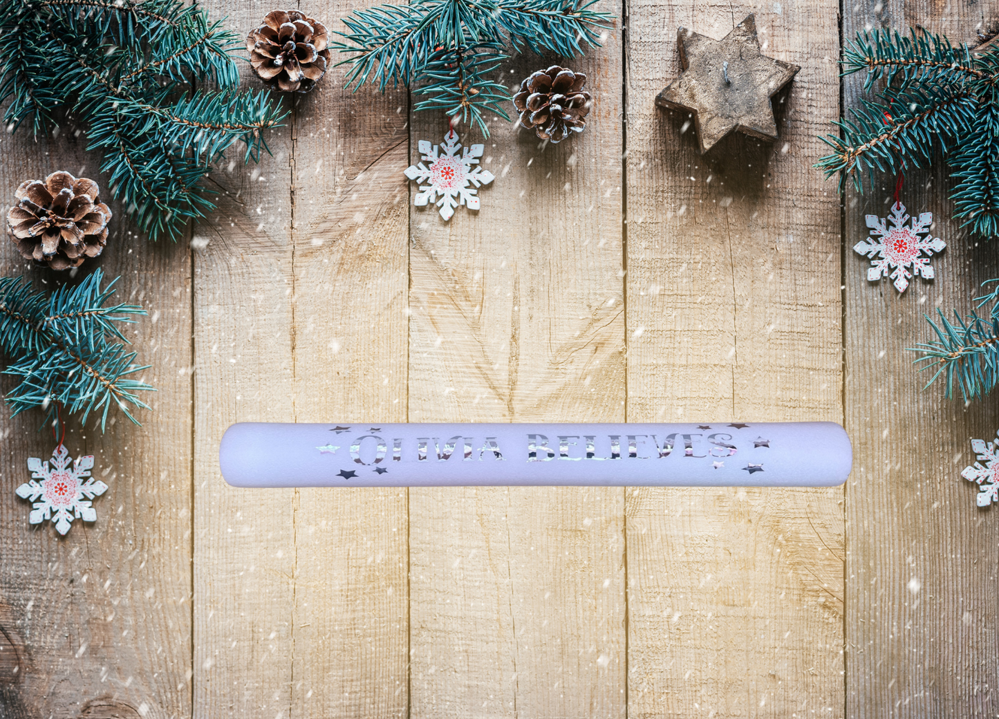 Personalised Believes Glow Stick – Reusable Foam Light Up Wand with Name