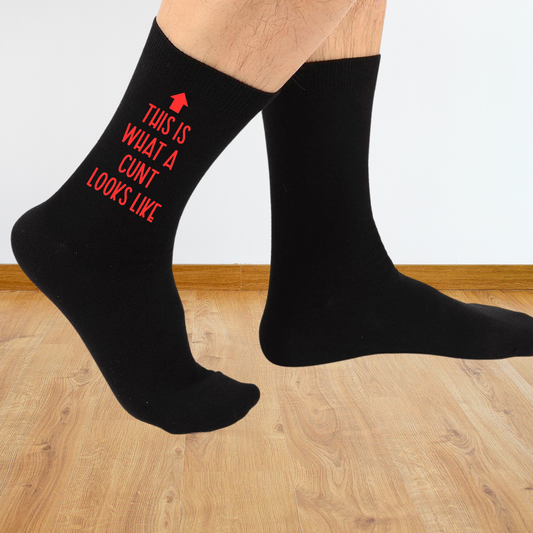 This is what a C**t Looks Like Funny Unisex Printed Socks