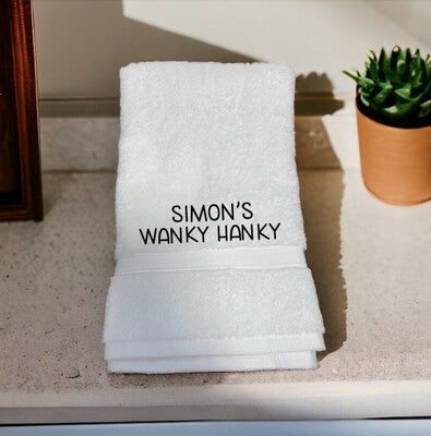 Funny Wanky Hanky Towel or Flannel