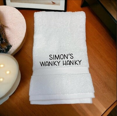 Funny Wanky Hanky Towel or Flannel
