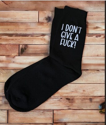 Funny / Rude Socks - I Don't Give a F**k