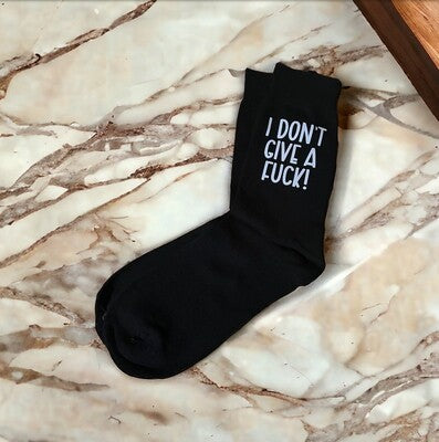 Funny / Rude Socks - I Don't Give a F**k