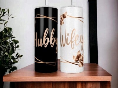 Hubby and Wifey Tumbler Set