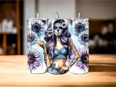 Sugar Skull Tumbler, 2 Designs
