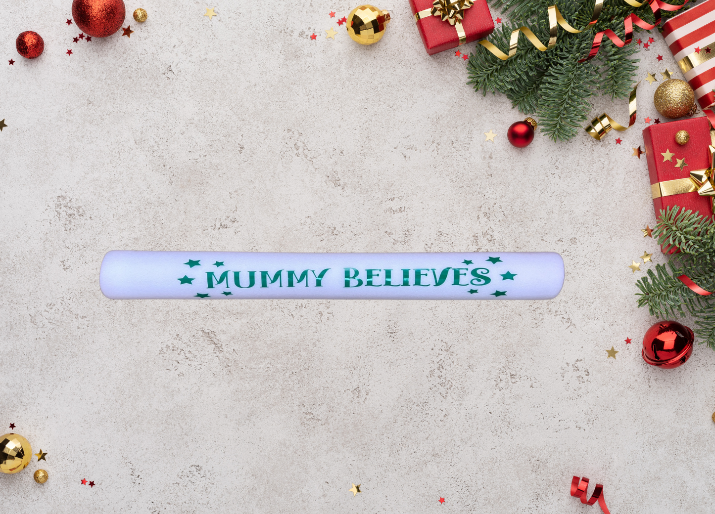 Personalised Believes Glow Stick – Reusable Foam Light Up Wand with Name