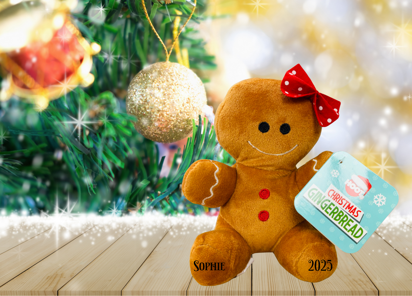Personalised Gingerbread Teddy