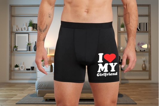 I Love My Girlfriend Cute Boxers
