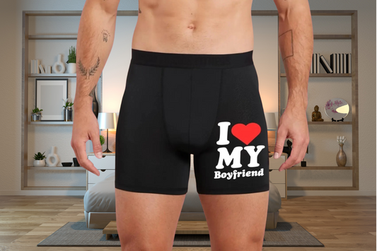 I Love My Boyfriend Cute Boxers