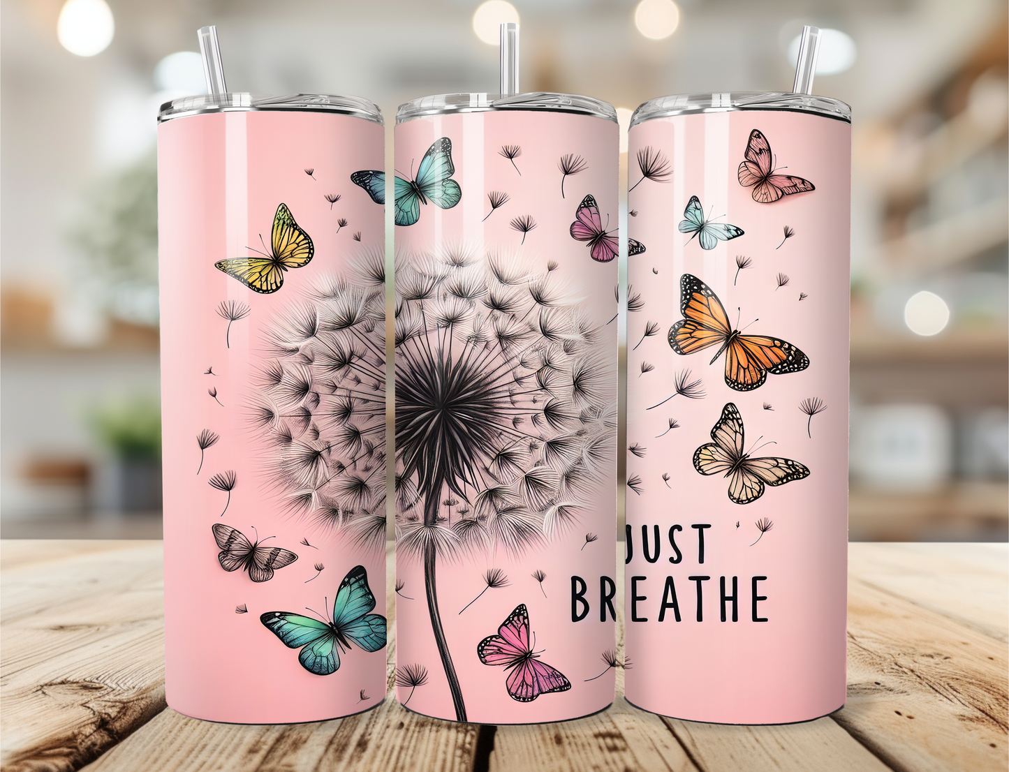 Just Breathe Skinny Tumbler