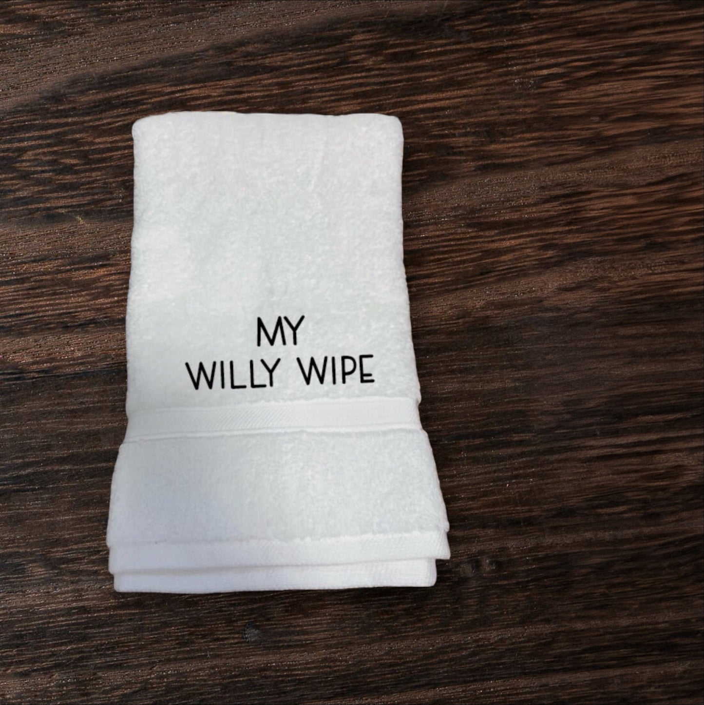 Funny Willy Wiper Towel or Flannel