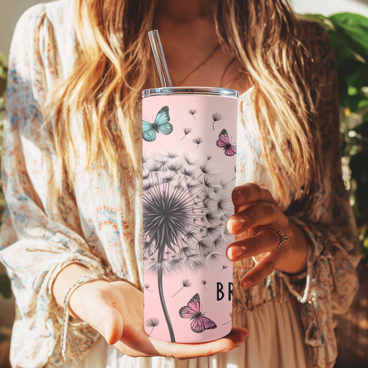 Just Breathe Skinny Tumbler