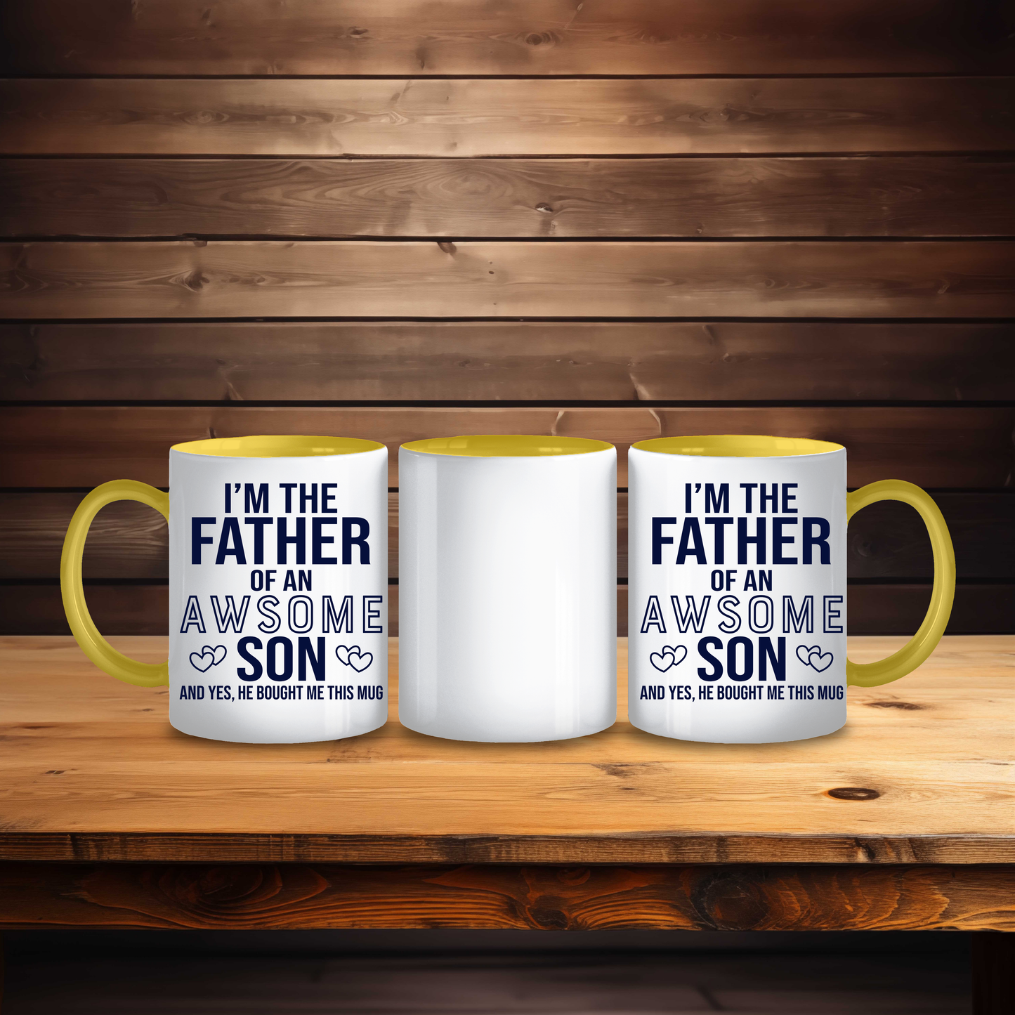 Funny Father of an Awesome Son Mug,