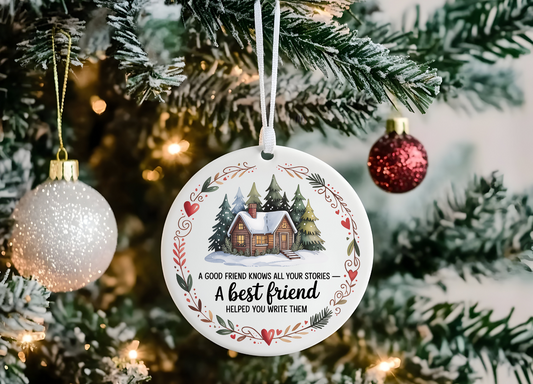 Best Friend Bauble - Ceramic Christmas Ornament