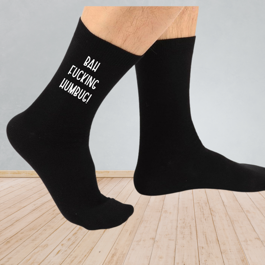 Bah Fucking Humbug Socks – Rude Christmas Socks