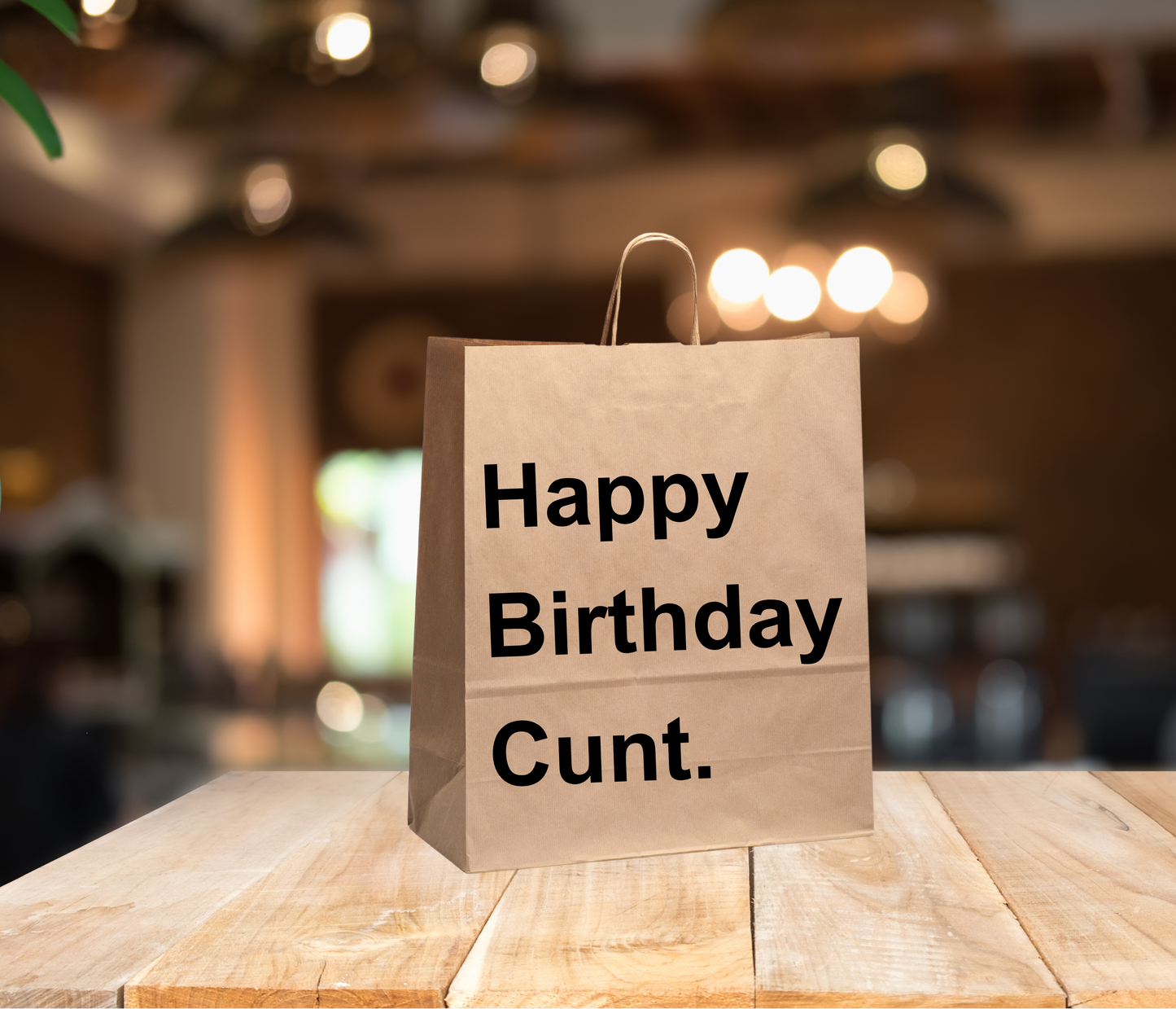 Funny Gift Bag – “Happy Birthday Cunt”