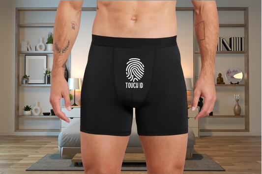 Funny Touch ID Black Boxers