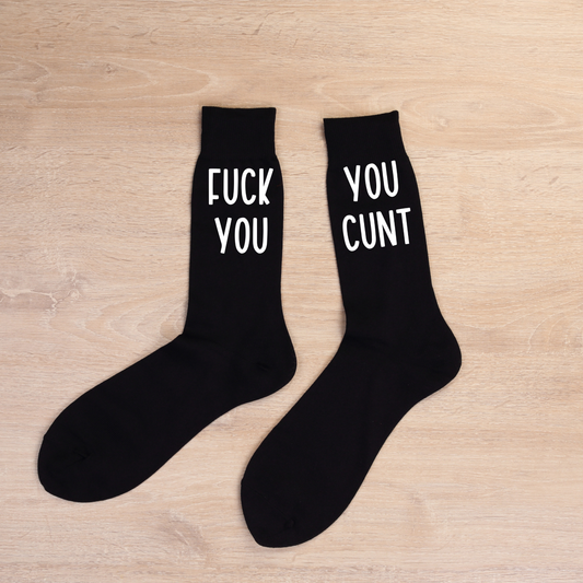 F**K You, You C**t Funny Unisex Printed Socks