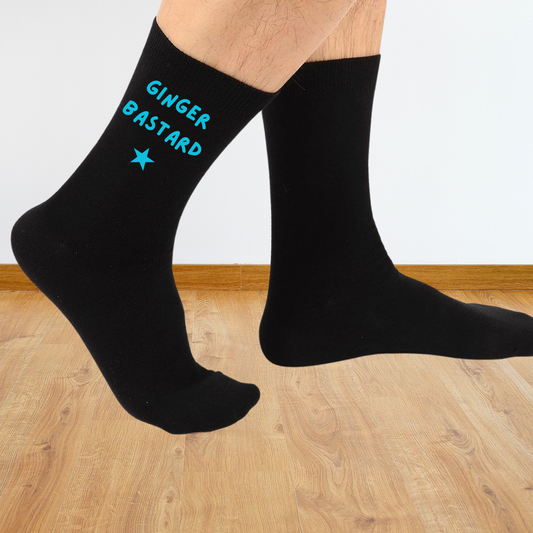 Ginger B*stard Funny Printed Socks