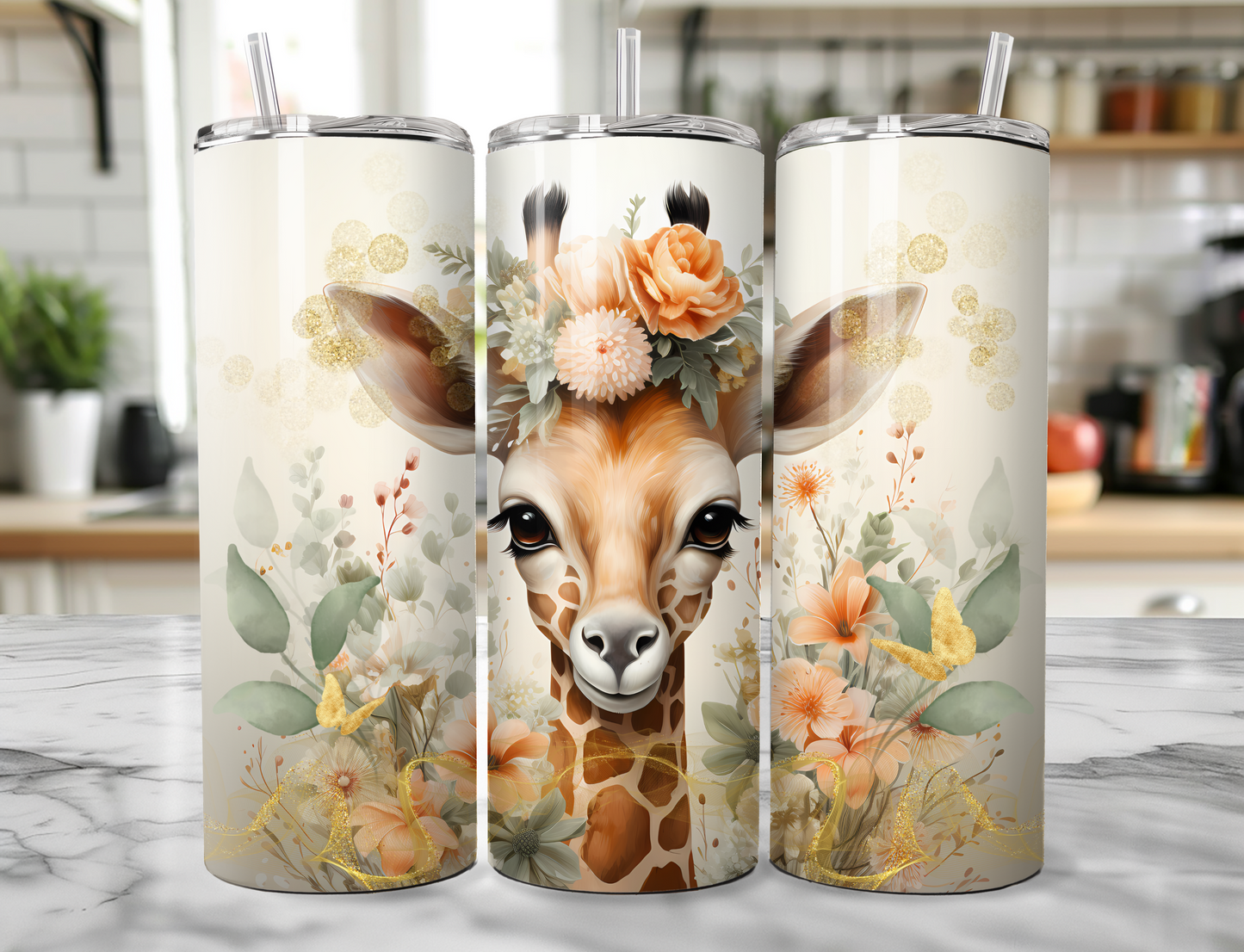 Giraffe Skinny Tumbler