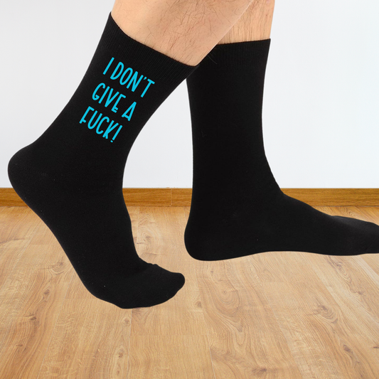 I Don't Give a F**k Funny Unisex Printed Socks