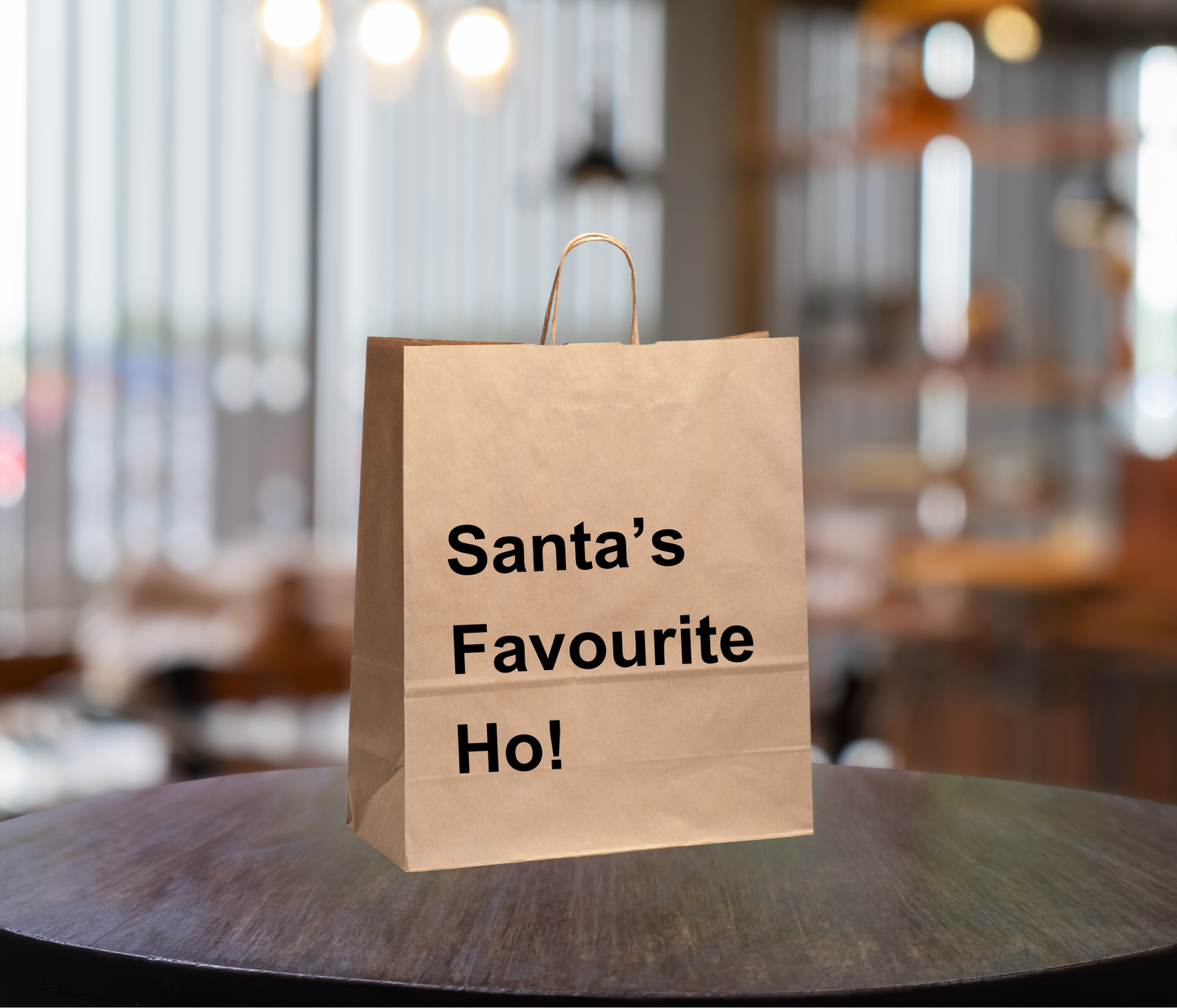 Funny Gift Bag – “Santa’s Favourite Ho!”