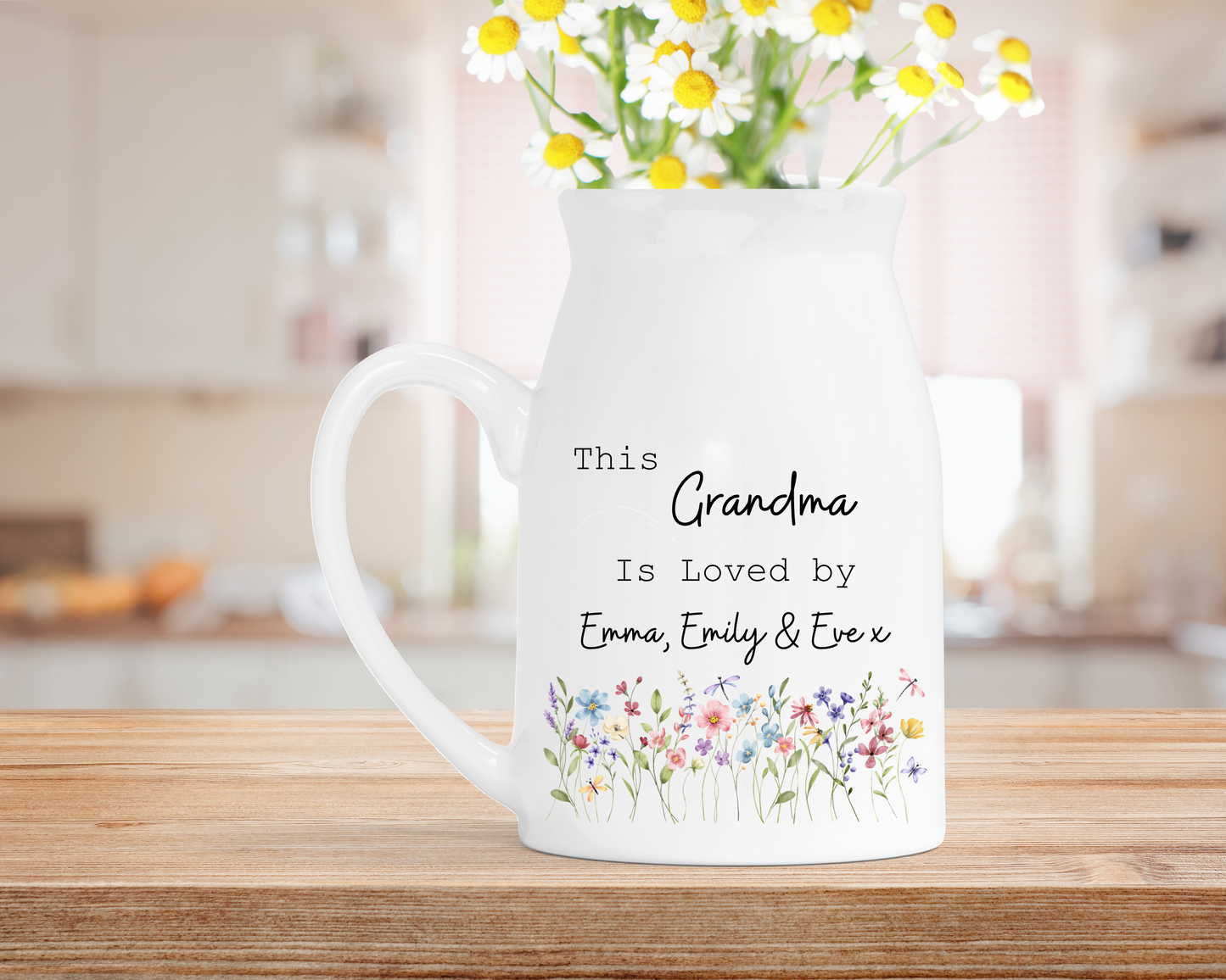 Personalised ‘Loved By’ Milk Jug Vase