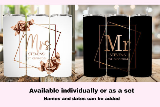 Mr and Mrs Tumbler Set