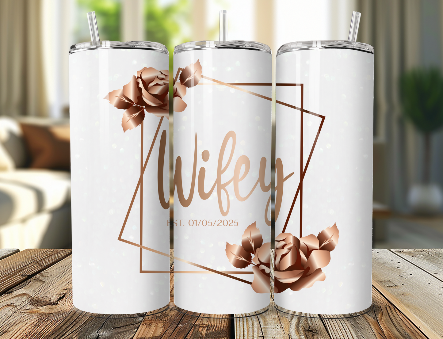 Hubby and Wifey Tumbler Set